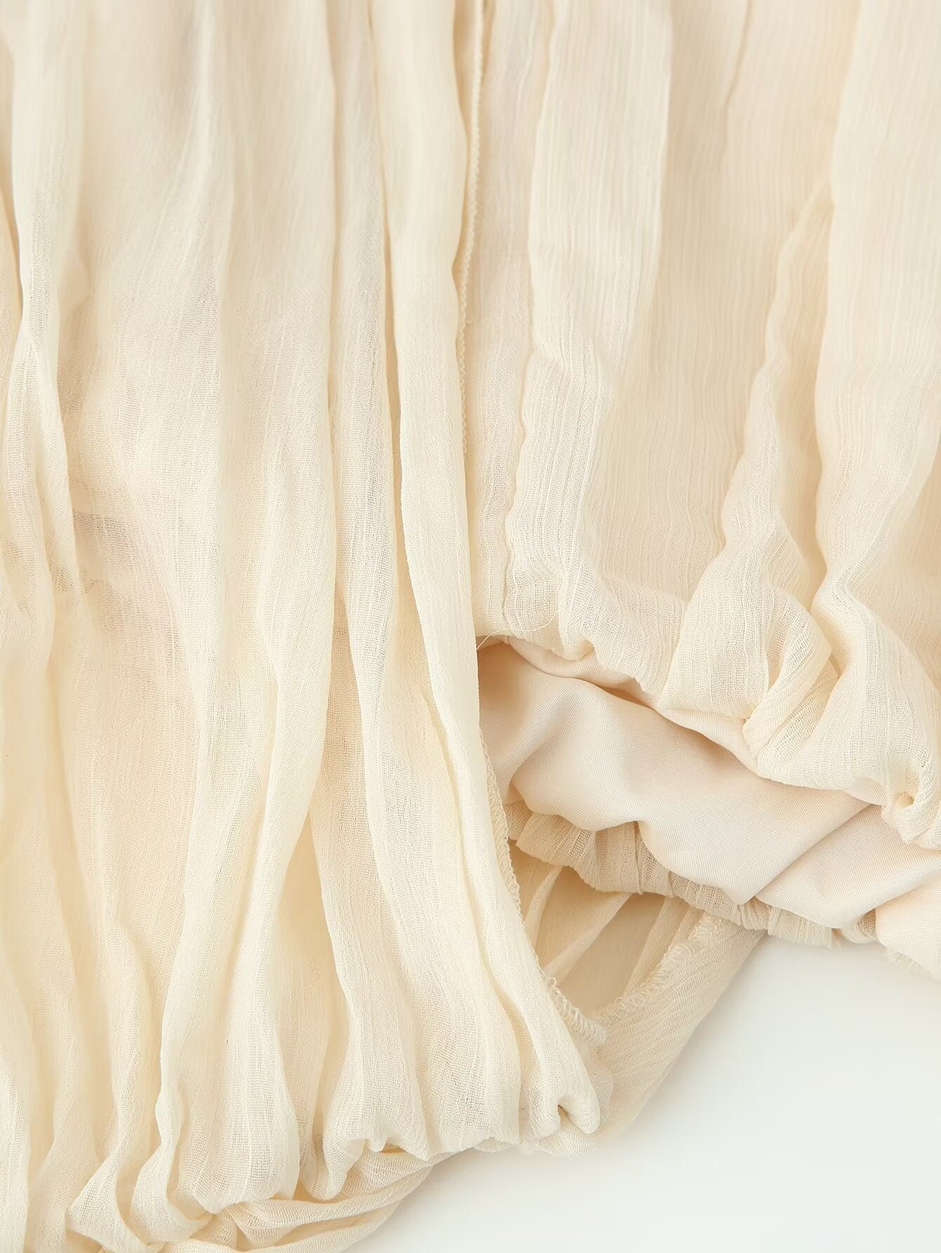 Spring Summer Pleated Asymmetric Blouse