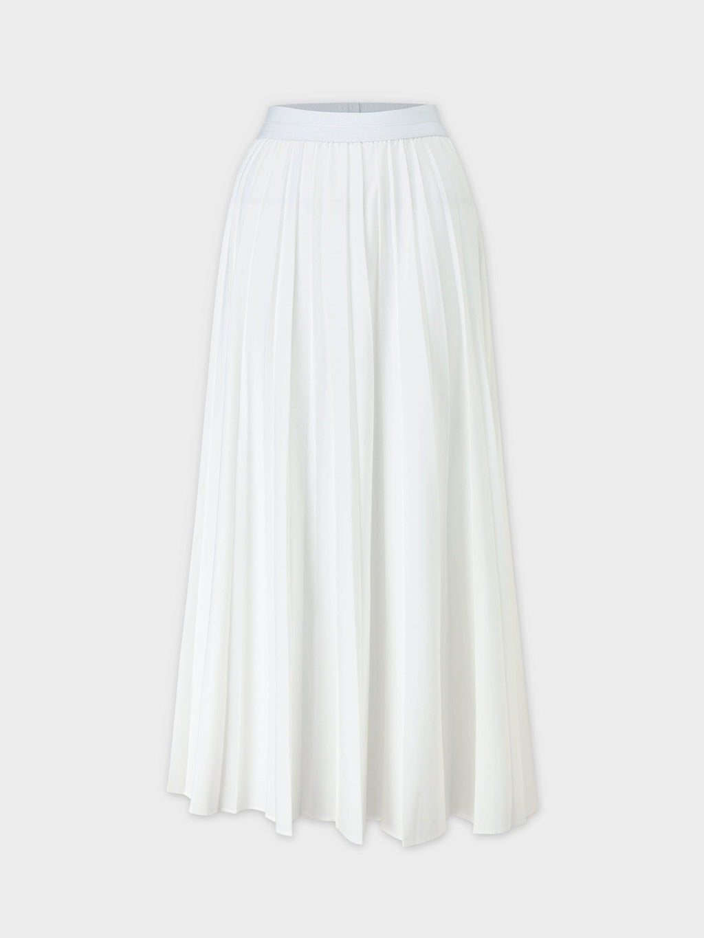 White Pleated Skirt 37"
