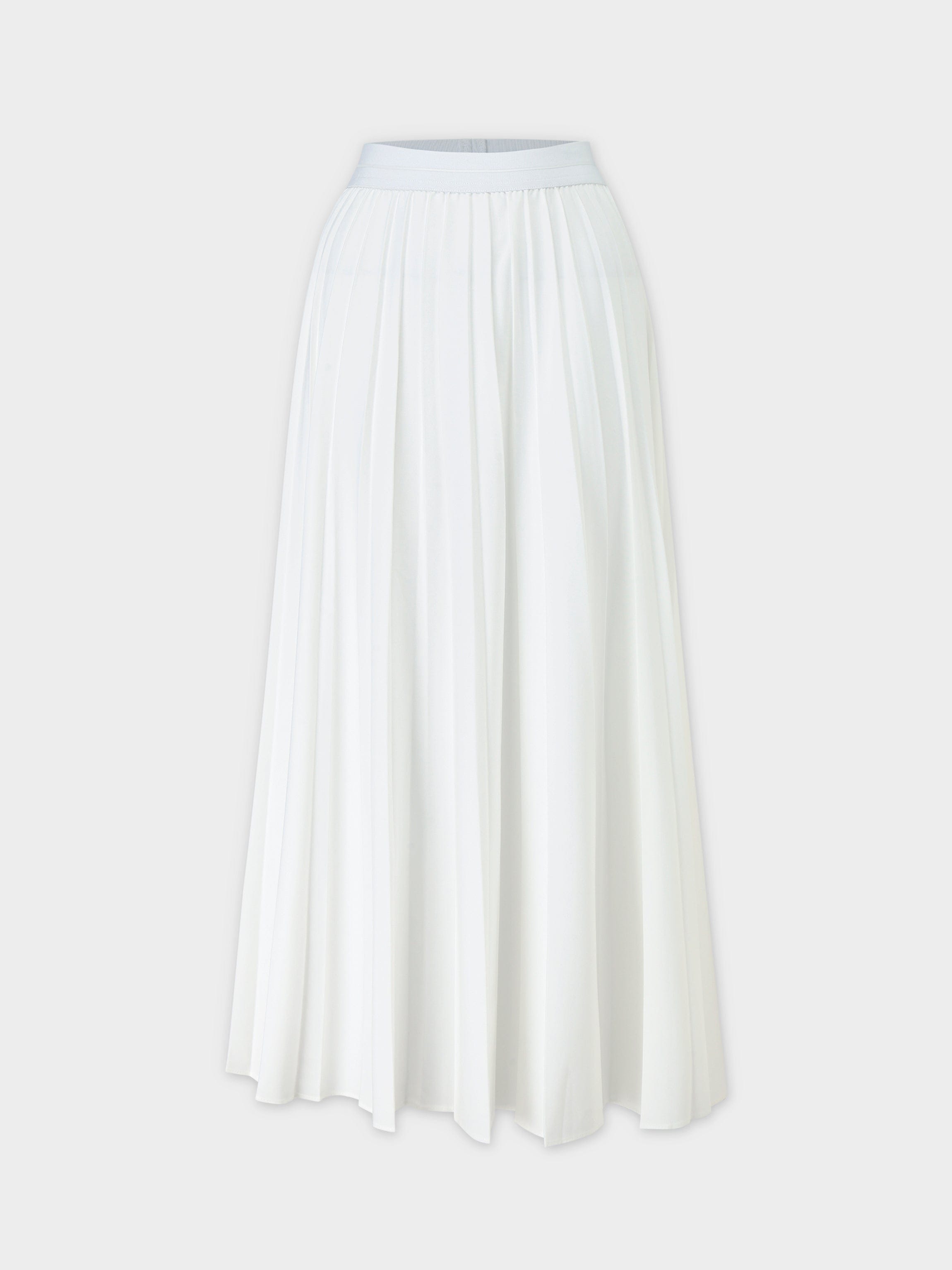 White Pleated Skirt 37"