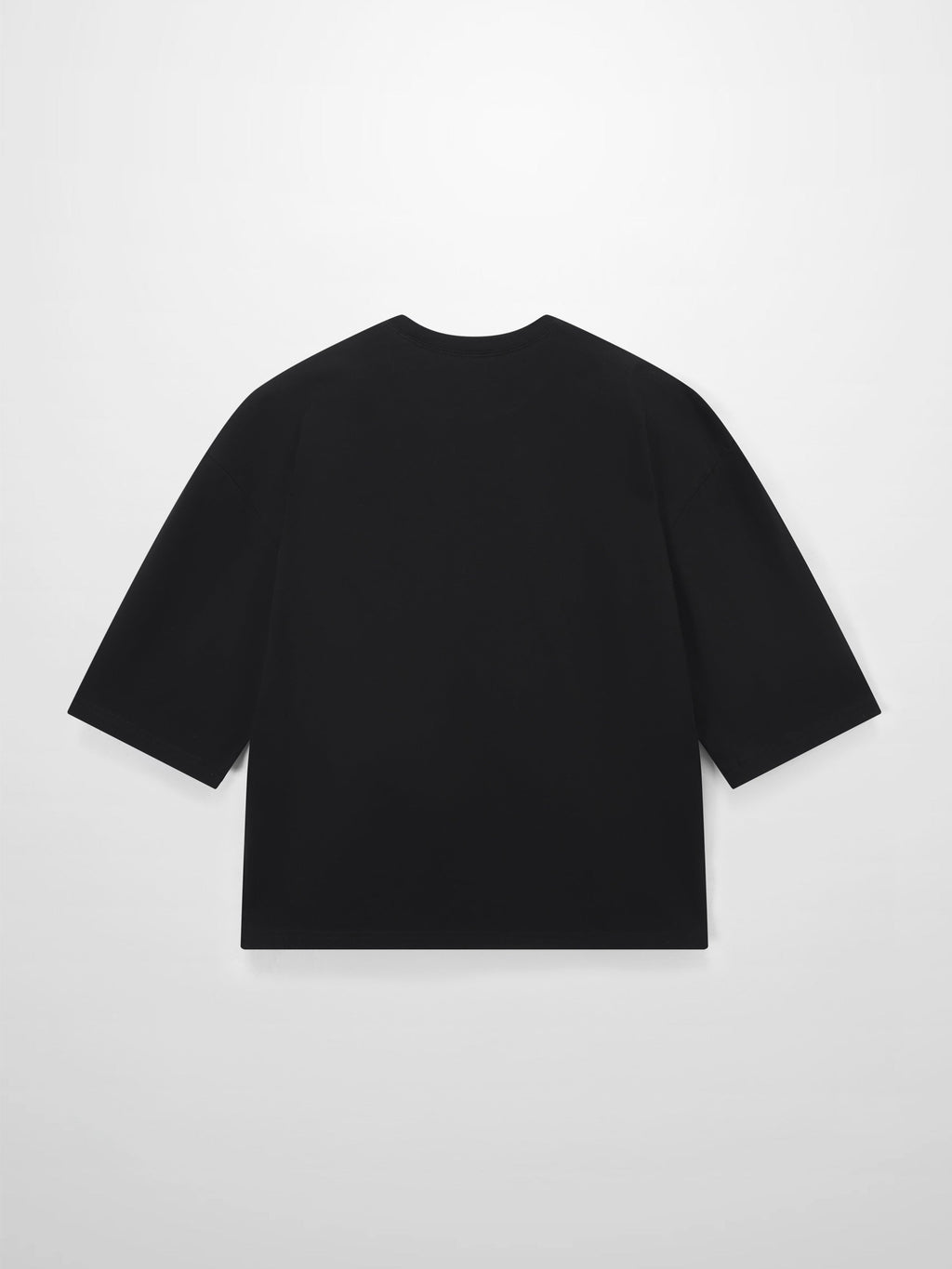 Wide Sleeve Tee-Black-1