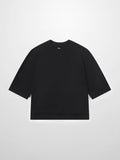 Wide Sleeve Tee-Black-0