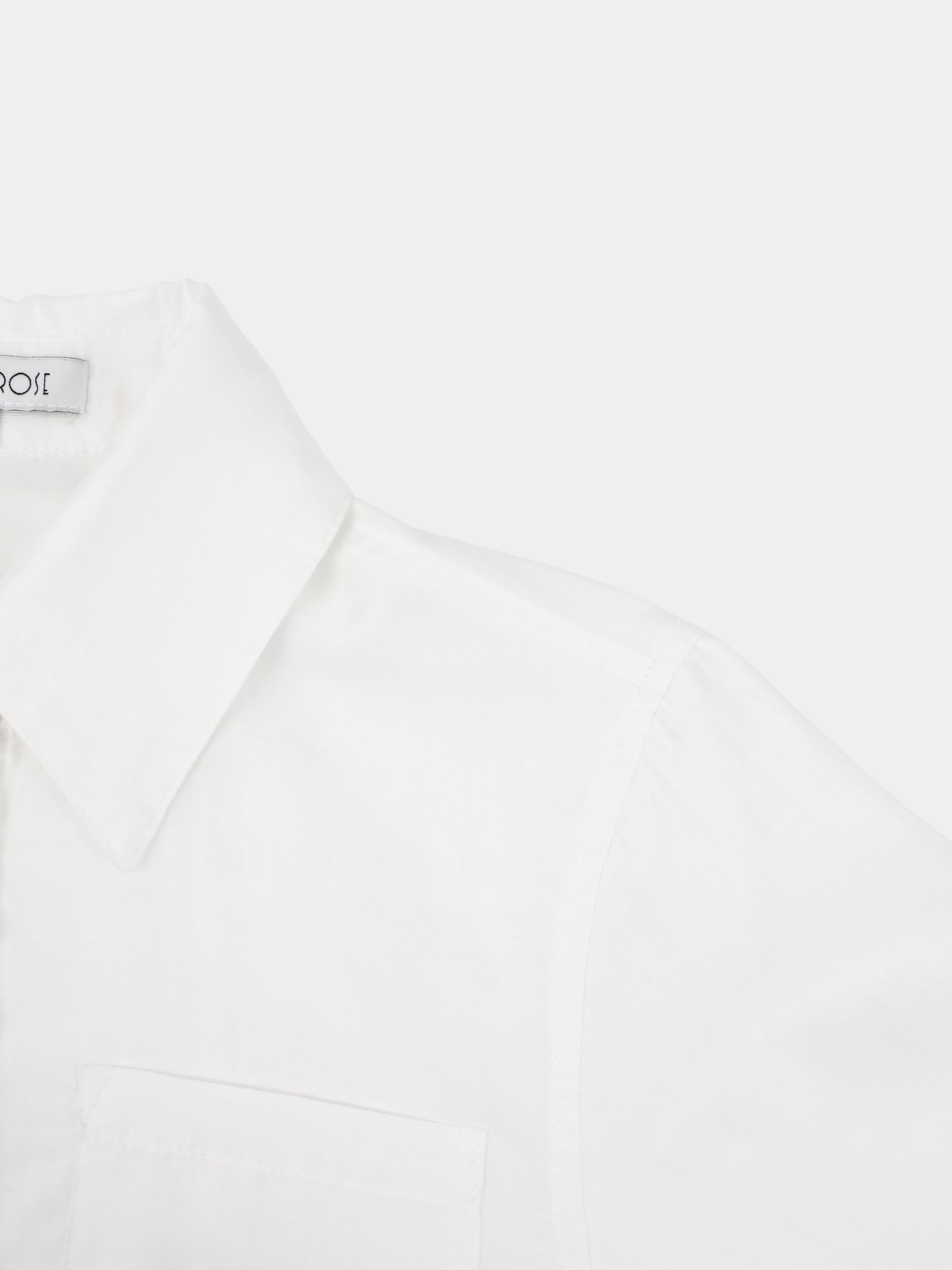 Tie Back Blouse-White-4