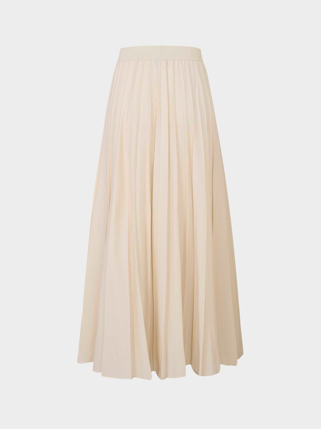 Ivory Pleated Skirt 35"