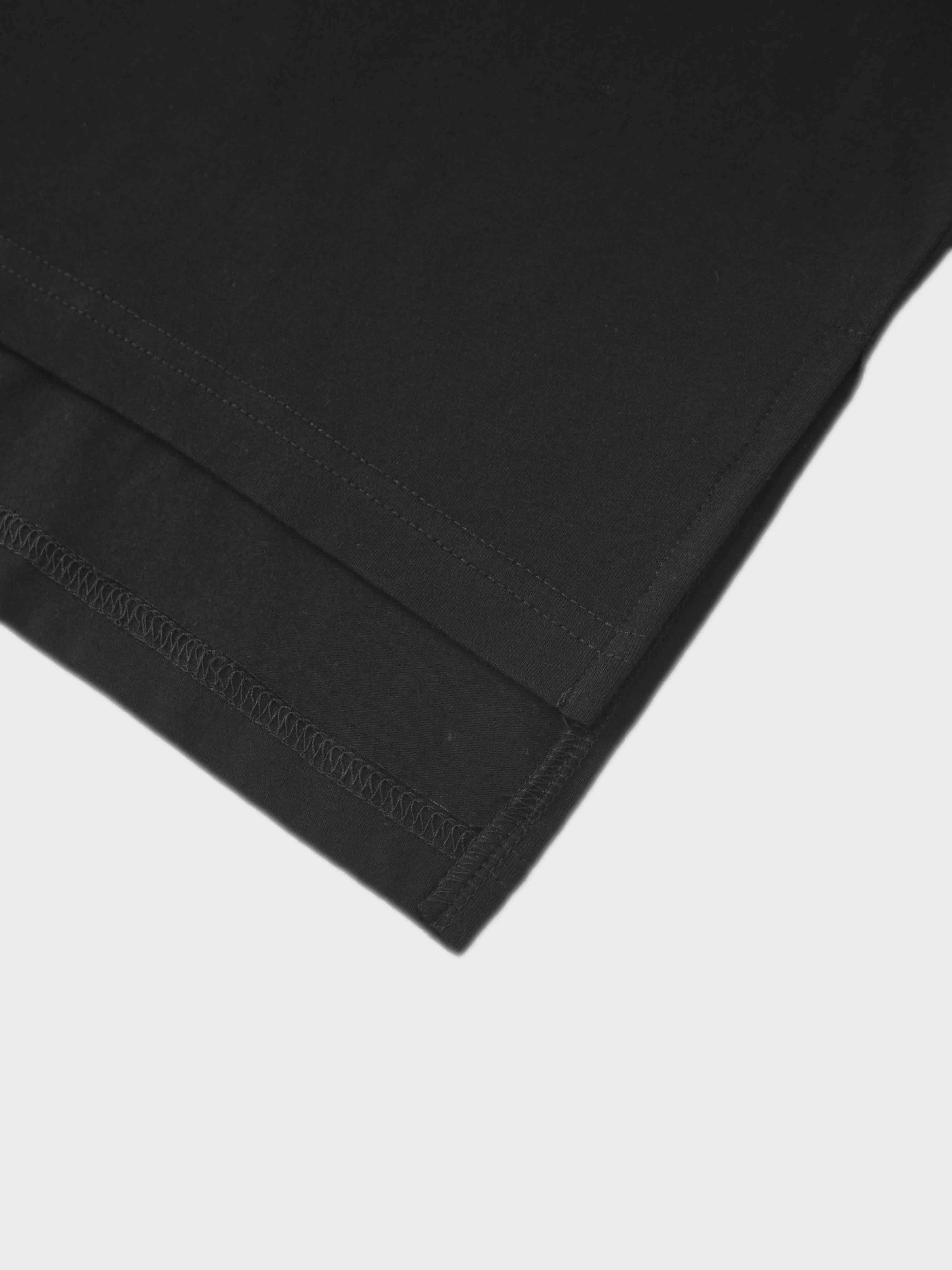 Wide Sleeve Tee-Black-4