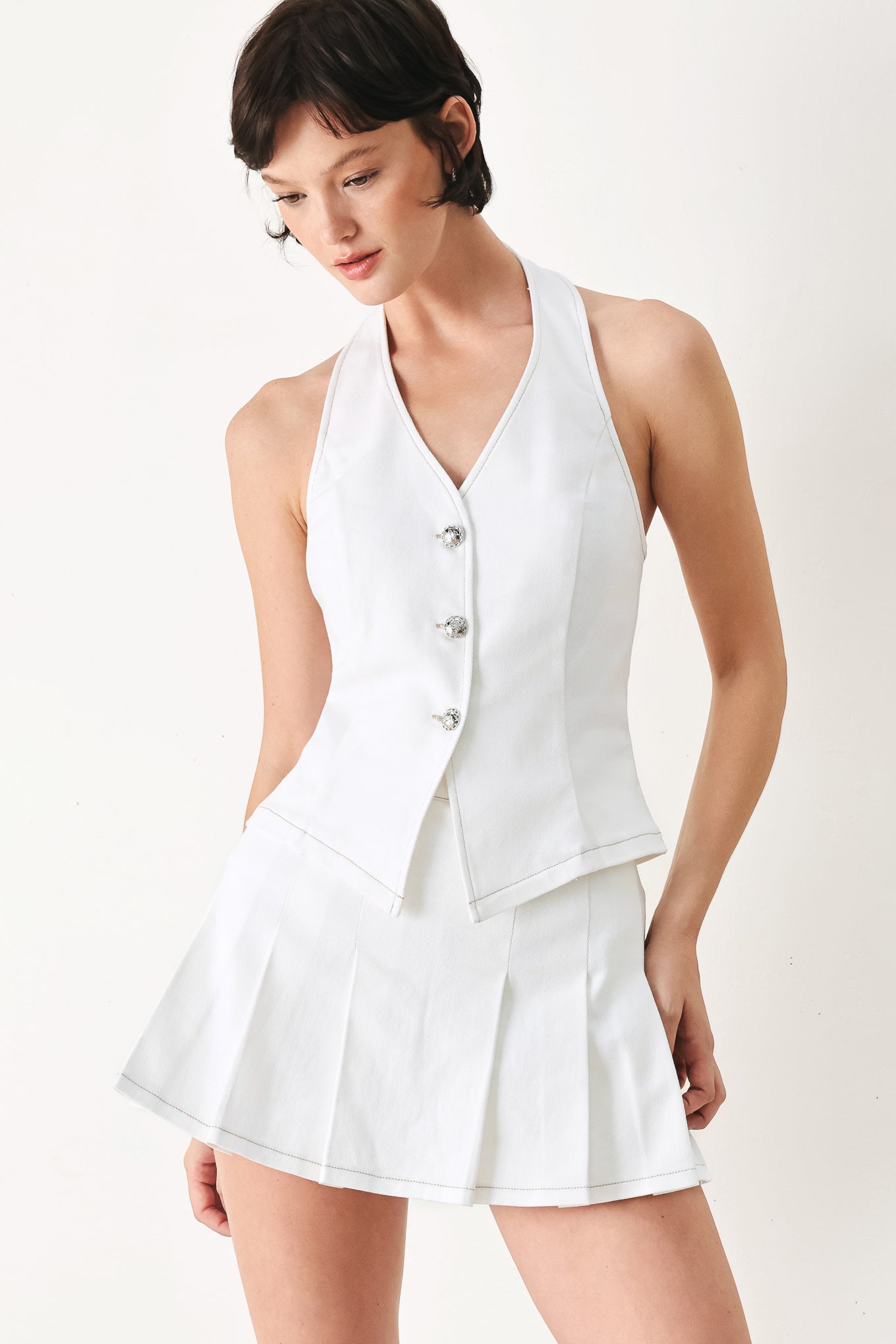 Champagne Club Woven Vest - Flying Tomato