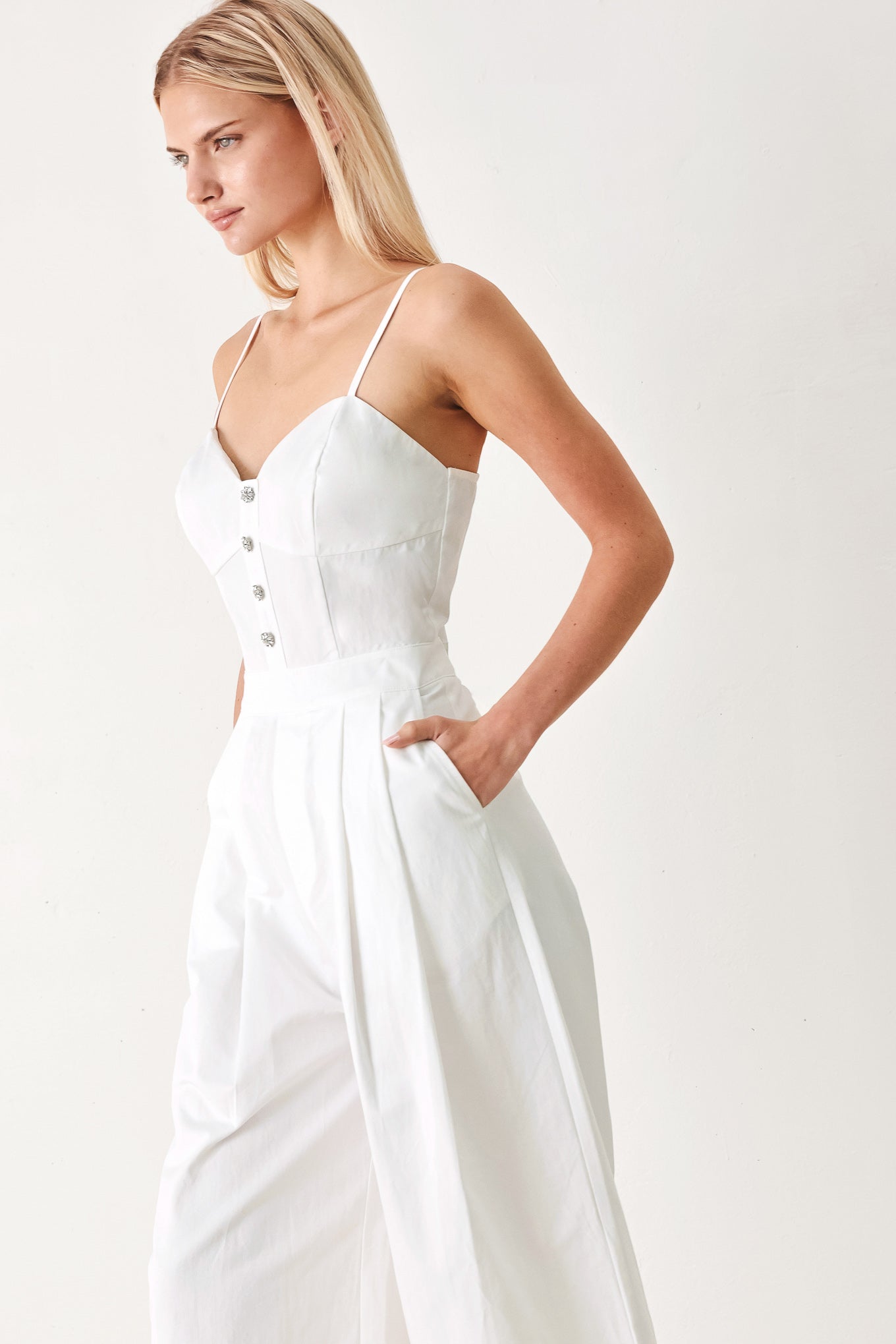 True Love Look Woven Jumpsuit - Flying Tomato