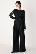 Lace Wide Leg Jumpsuit - Flying Tomato