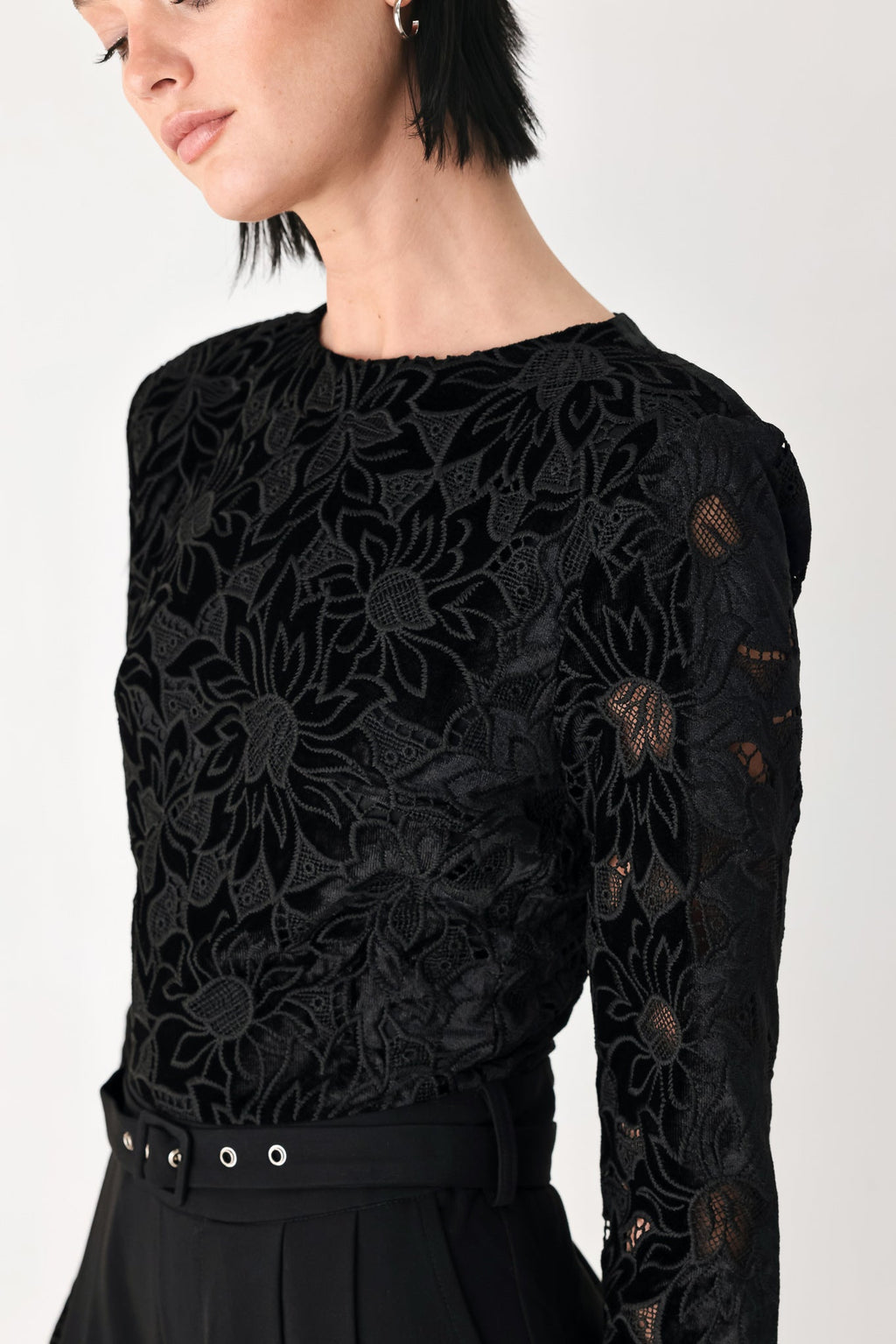 Lace Wide Leg Jumpsuit - Flying Tomato
