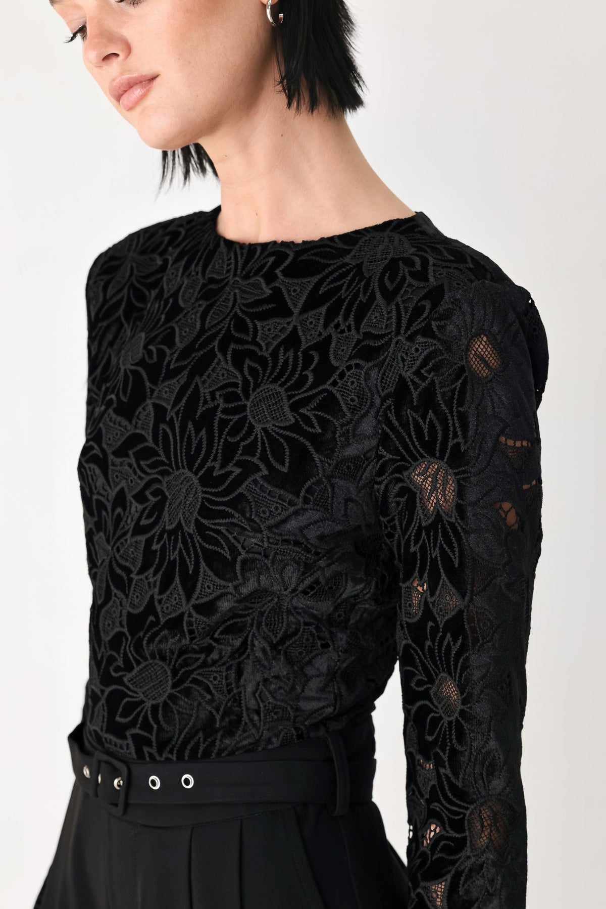 Lace Wide Leg Jumpsuit - Flying Tomato