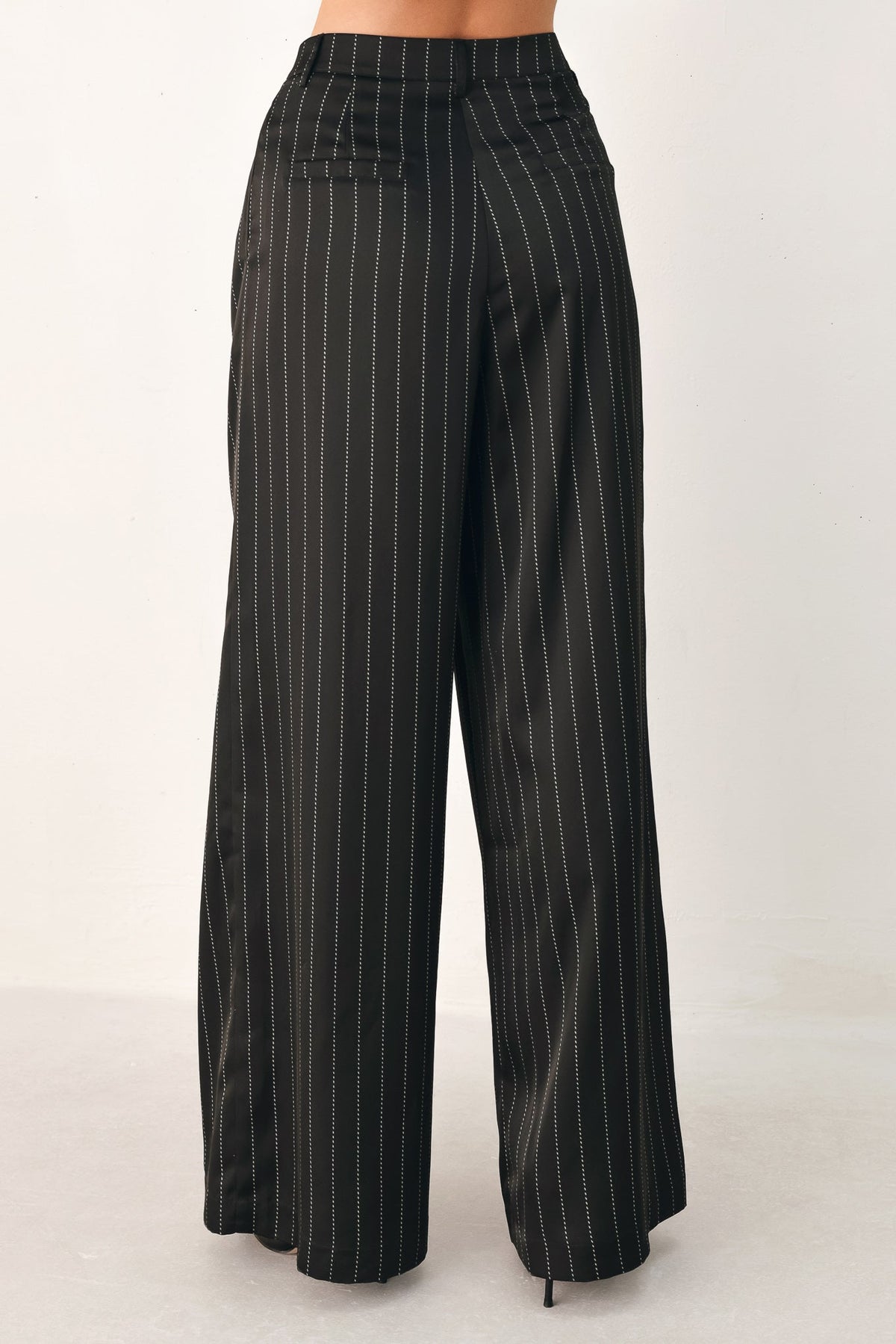Striped Wide Leg Pants - Flying Tomato