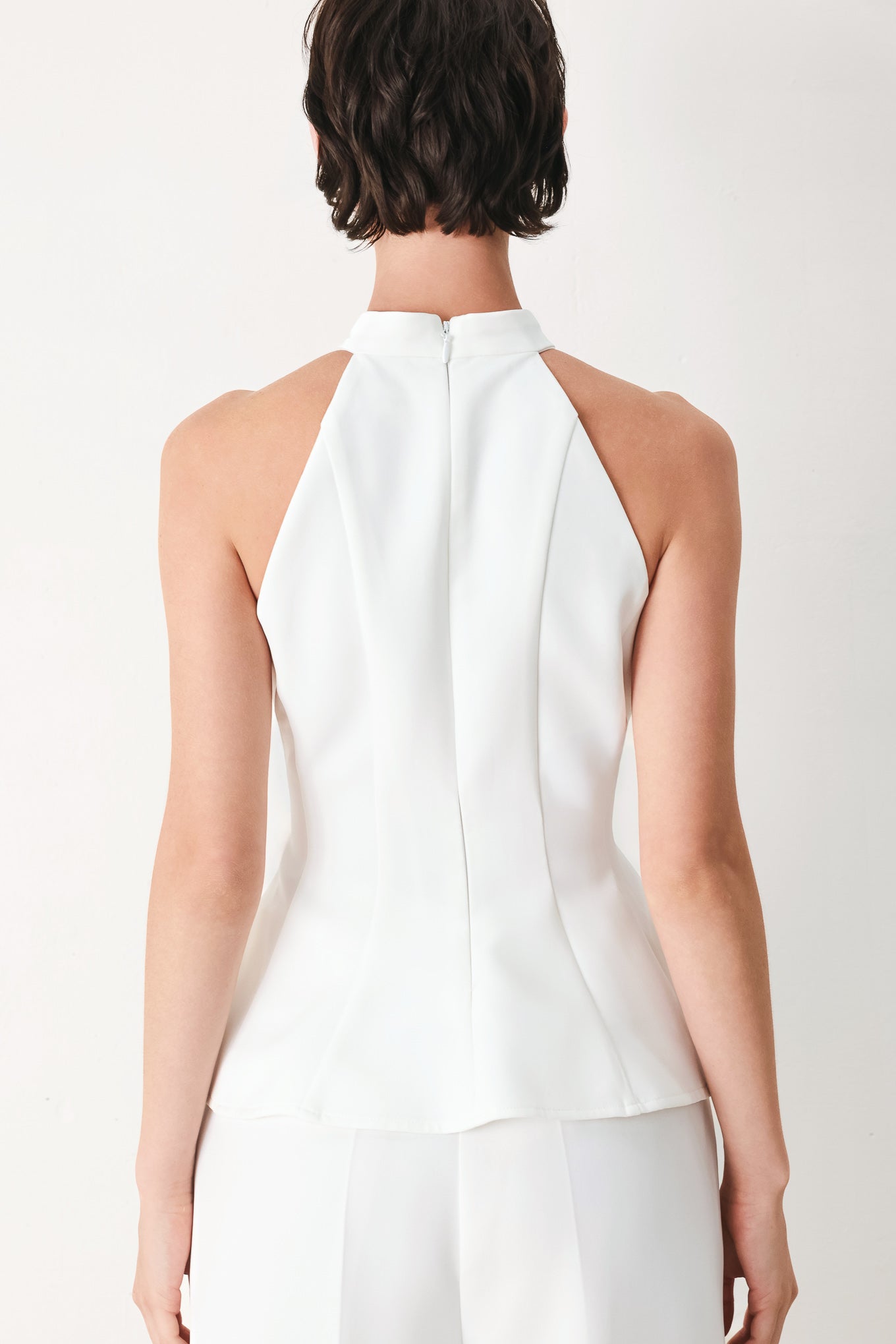 Celeste Halter Woven Top - Flying Tomato