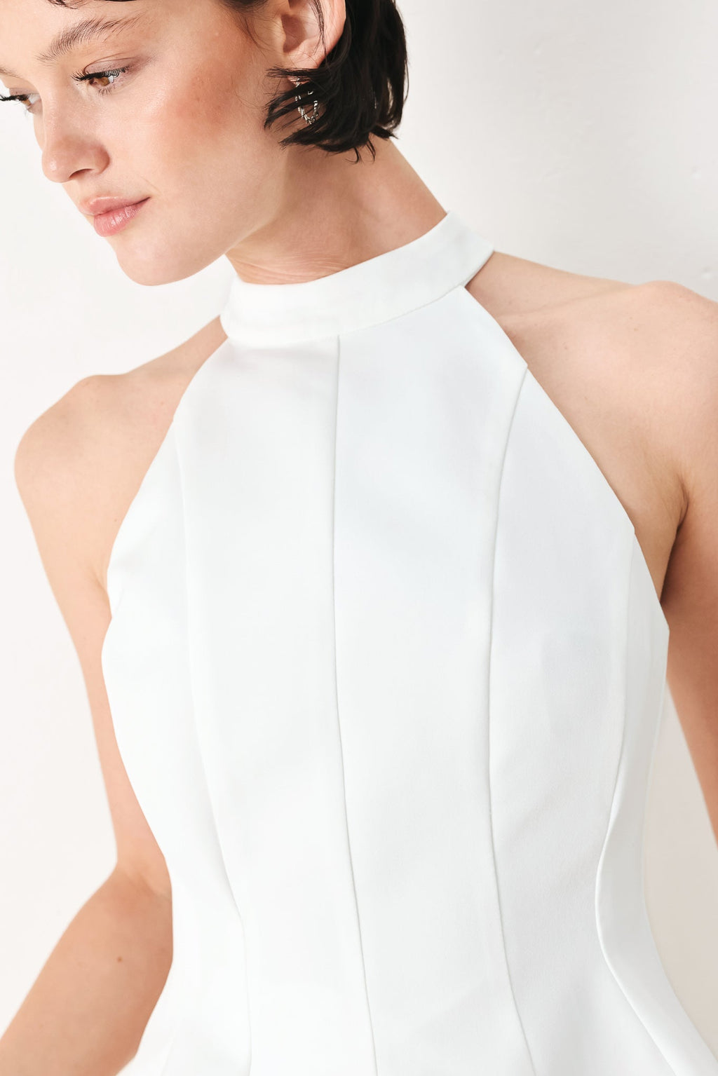 Celeste Halter Woven Top - Flying Tomato
