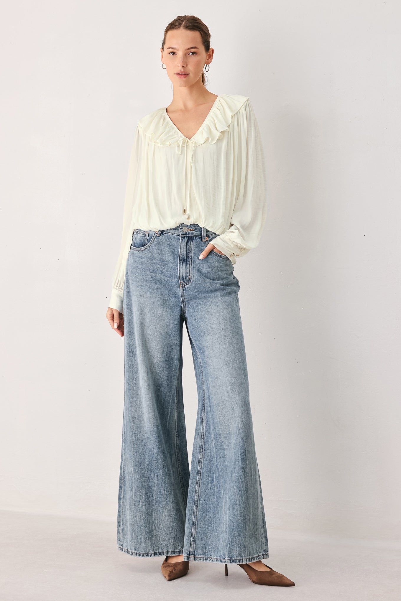 Cloudrift Woven Top - Flying Tomato