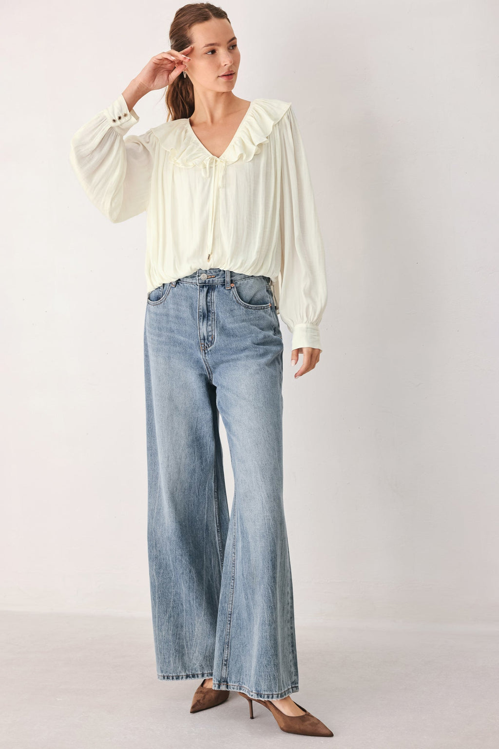 Cloudrift Woven Top - Flying Tomato
