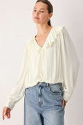 Cloudrift Woven Top - Flying Tomato