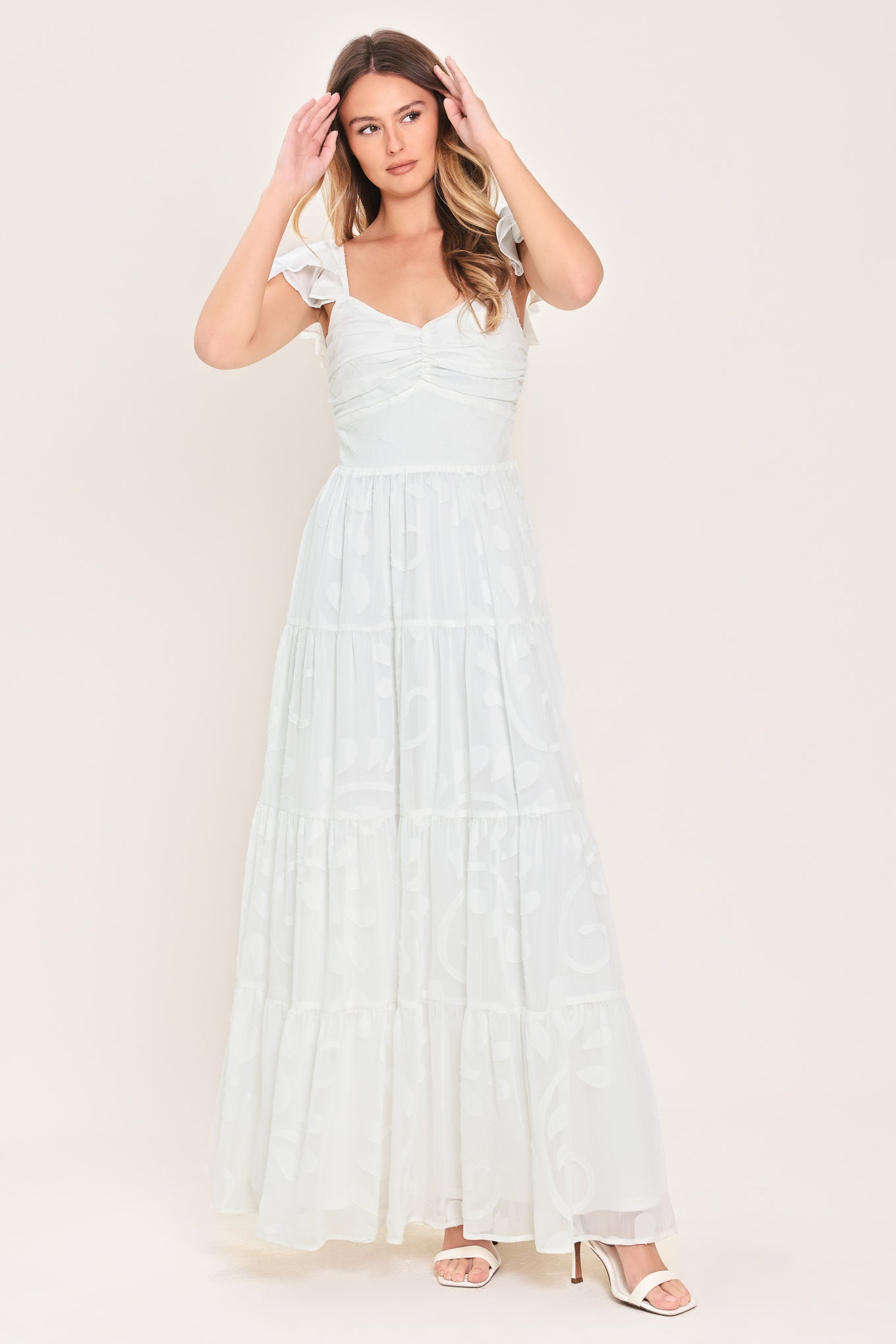 Angelic Garden Woven Maxi Dress - Flying Tomato