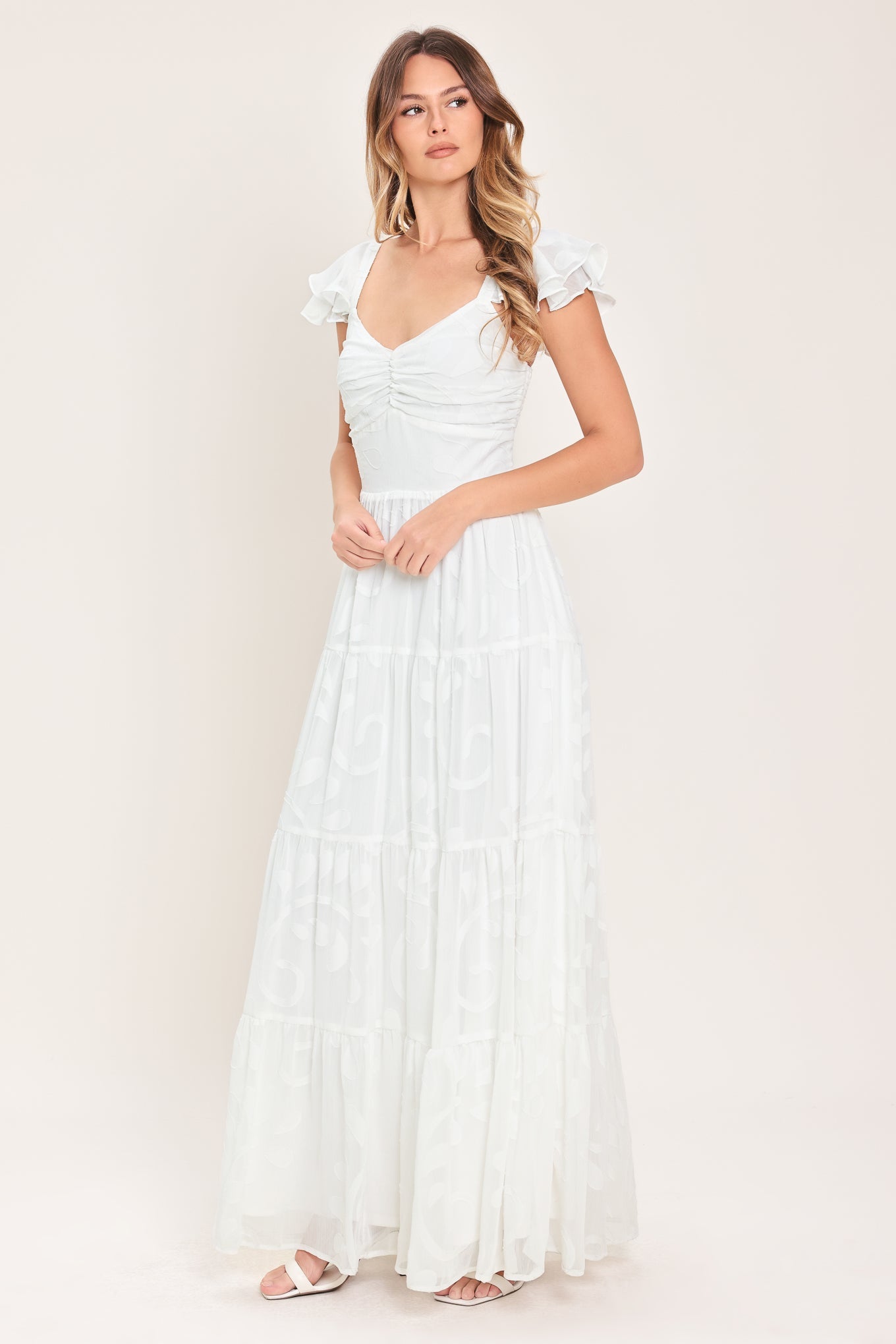 Angelic Garden Woven Maxi Dress - Flying Tomato