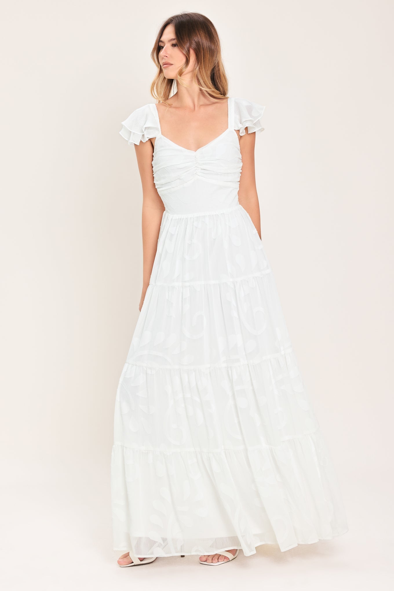 Angelic Garden Woven Maxi Dress - Flying Tomato