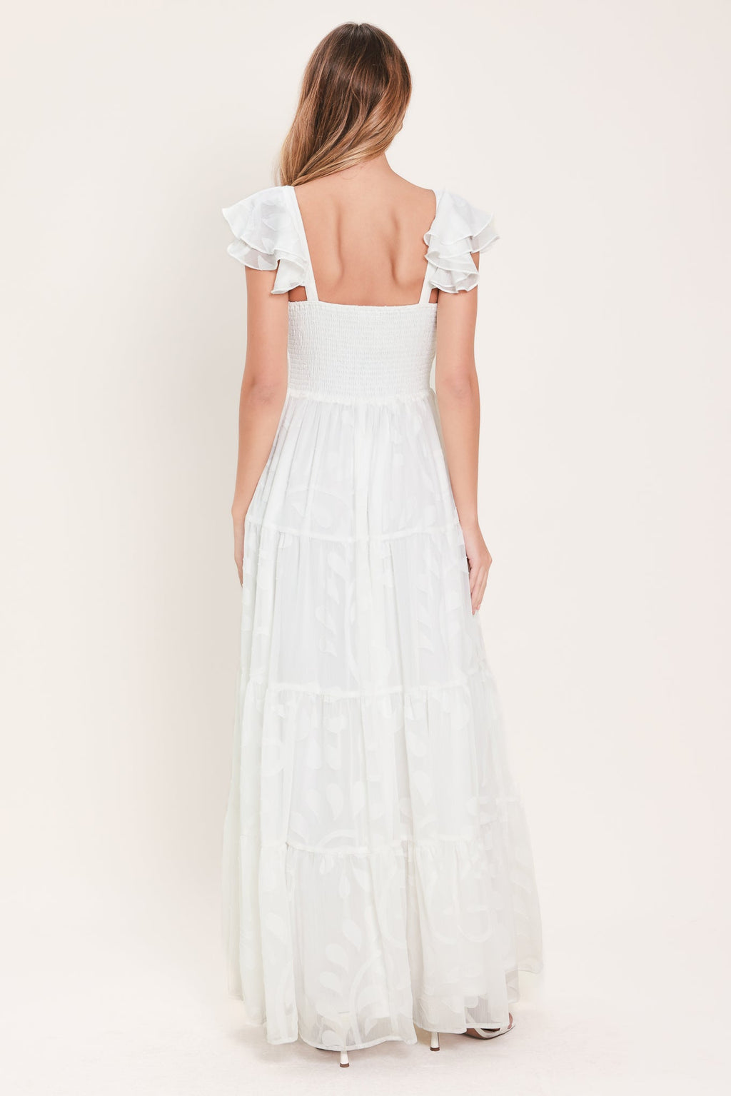 Angelic Garden Woven Maxi Dress - Flying Tomato