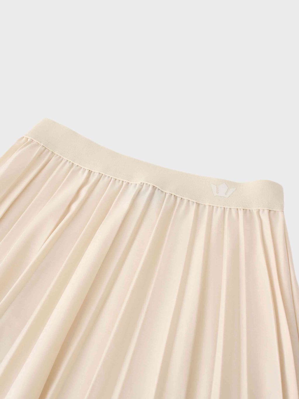 Ivory Pleated Skirt 35"