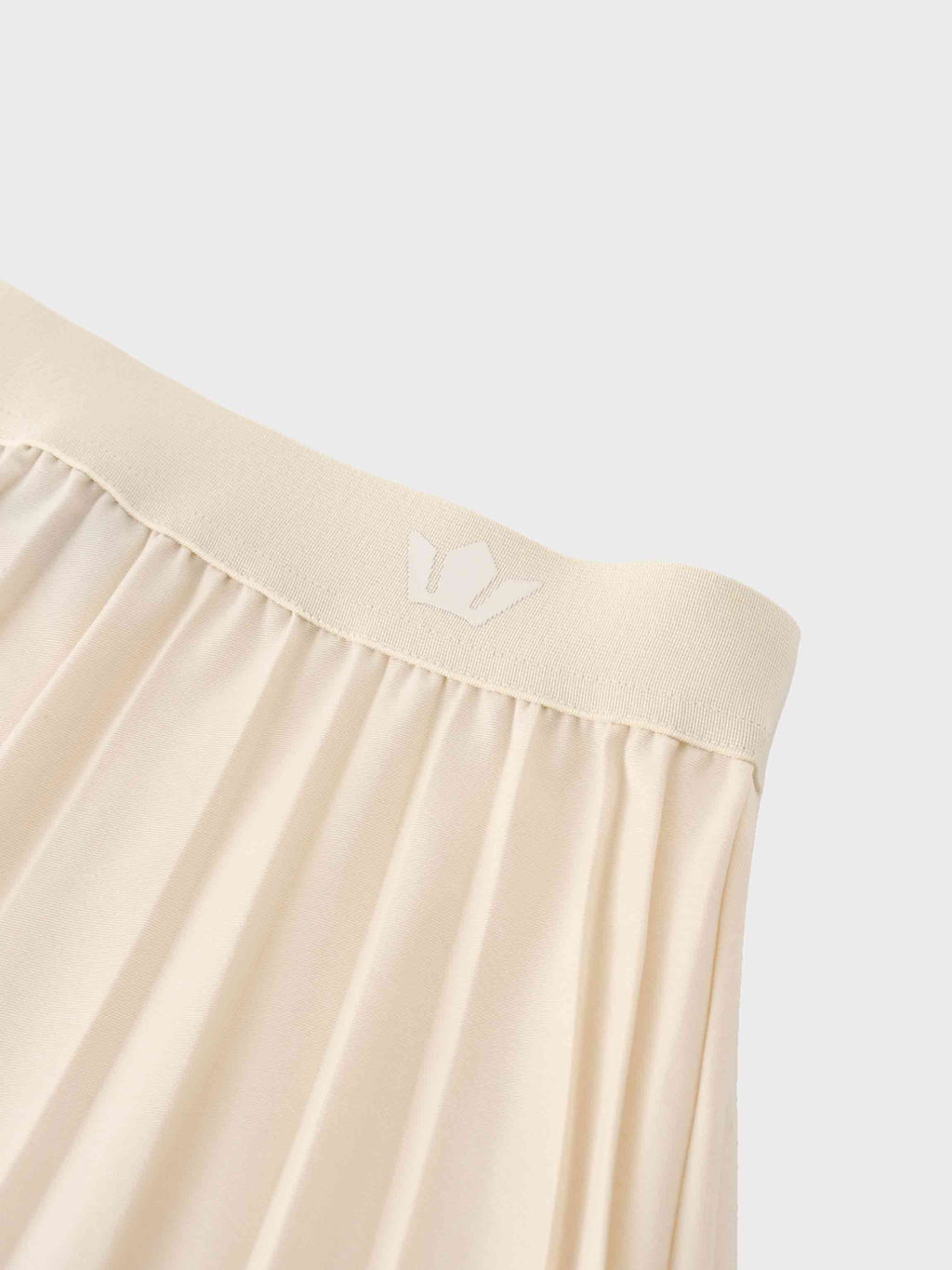 Ivory Pleated Skirt 35"