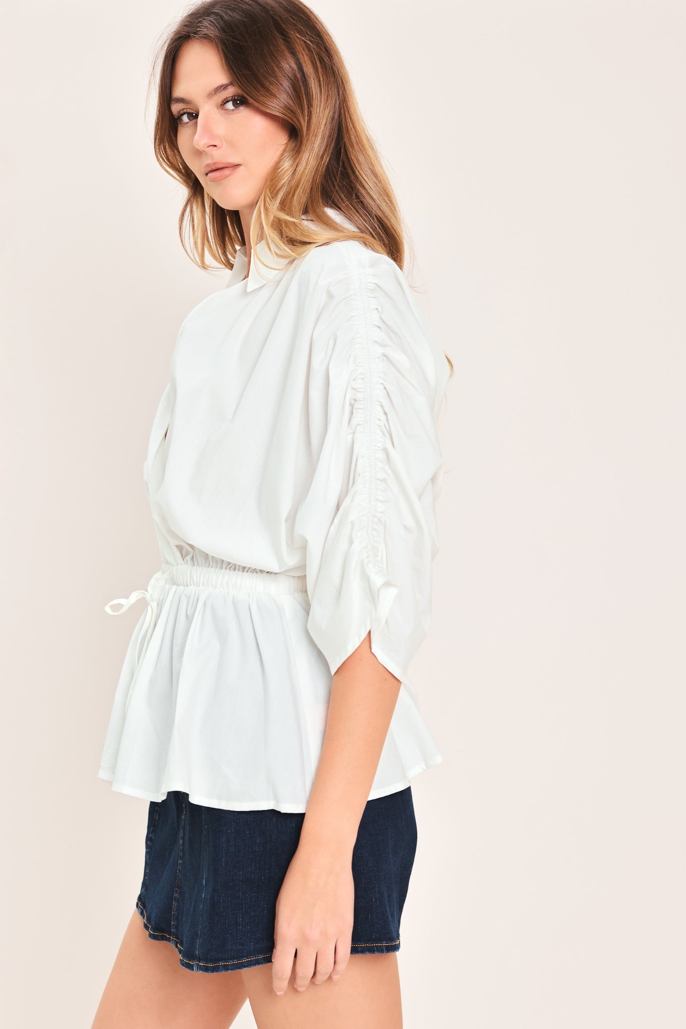 Seaside Breeze Woven Top - Flying Tomato