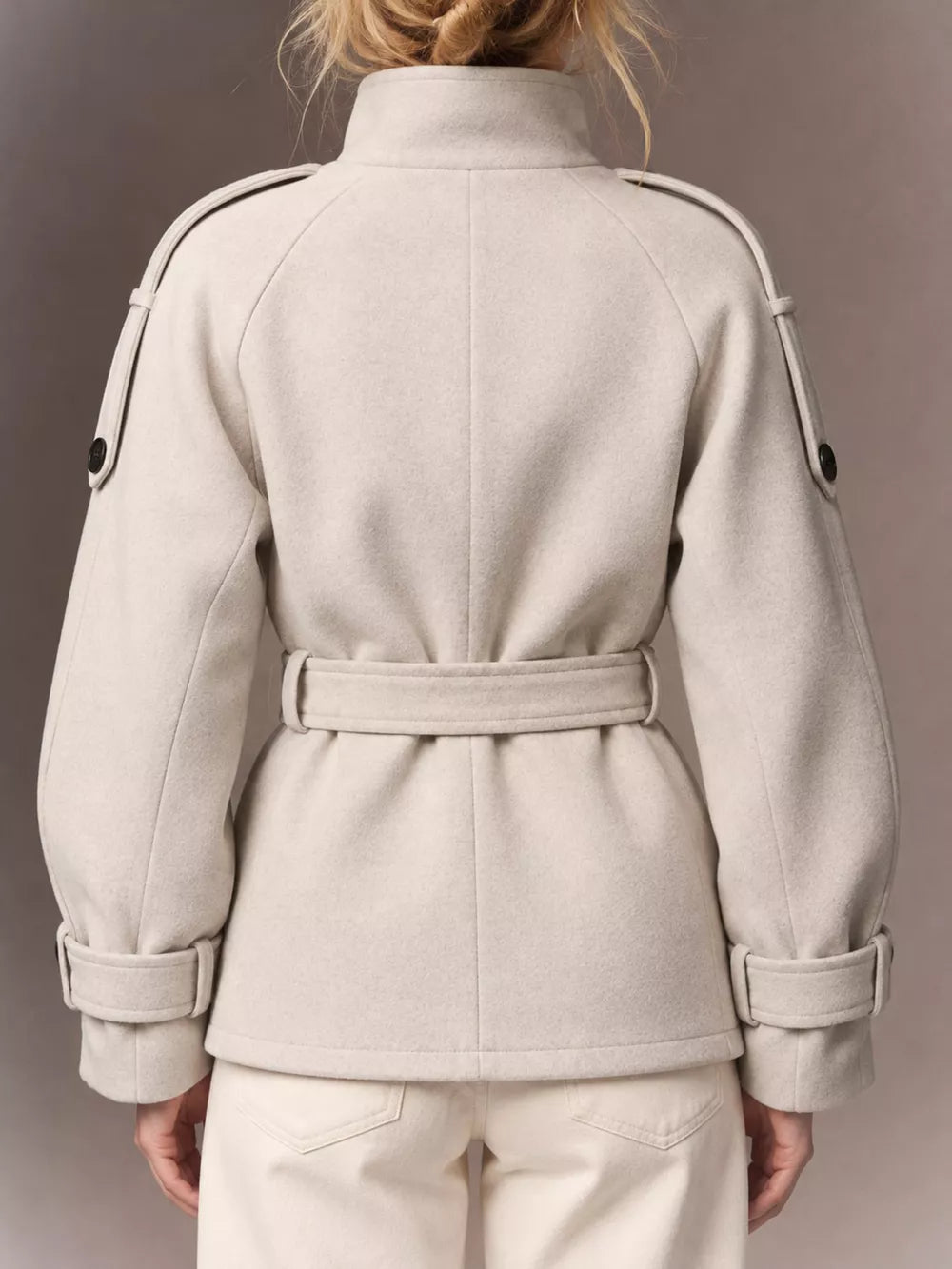 Double-Breasted Belted Outerwear